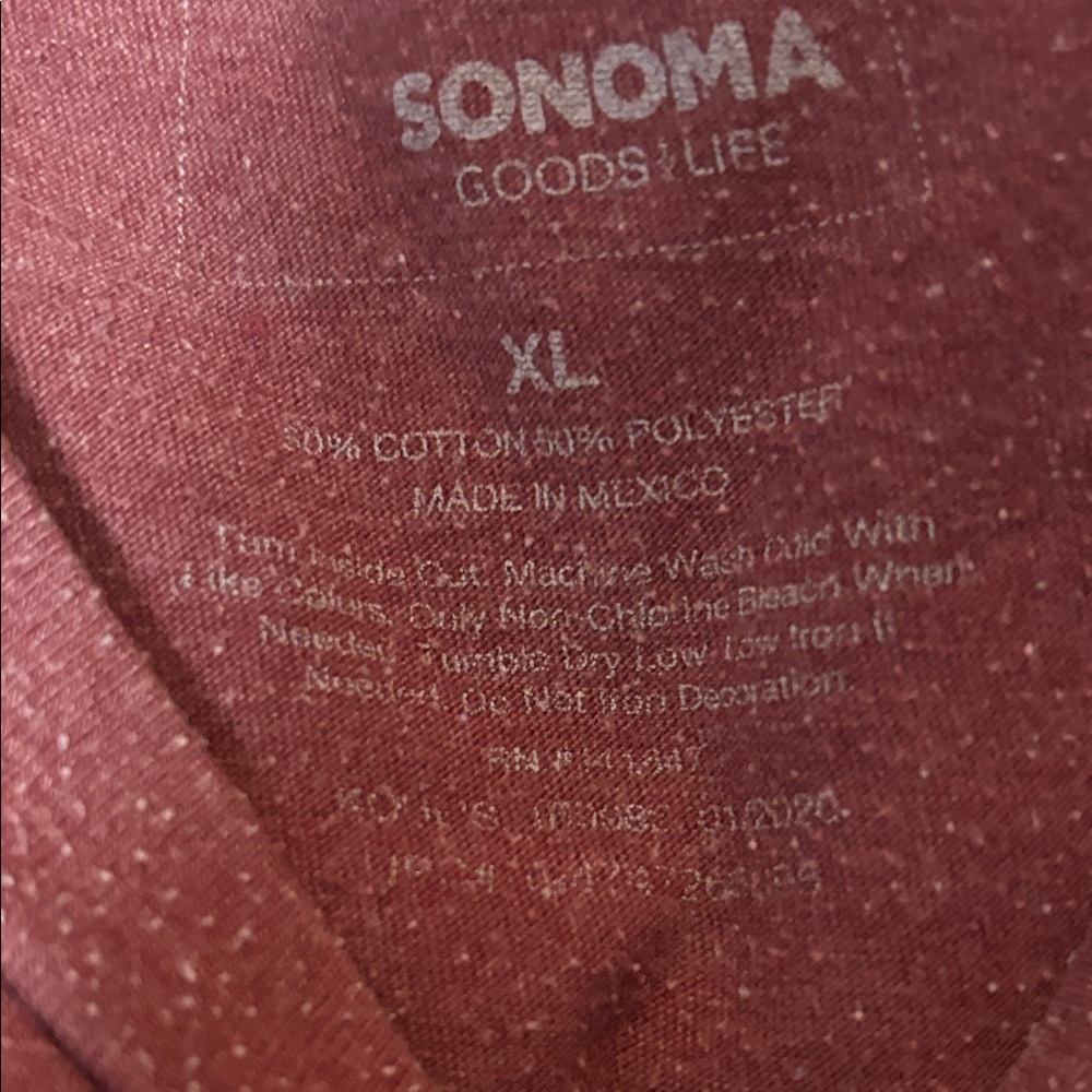 Sonoma Men's Short-Sleeve Rock Graphic Tee — Maroon - Picture 2 of 4